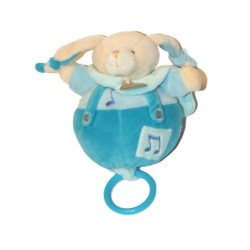 Doudou Lapin musical bleu Même Pacap BABY NAT (27364)