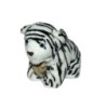 Doudou Peluche Tigre noir Blanc Histoire d'Ours 18 cm (26763)