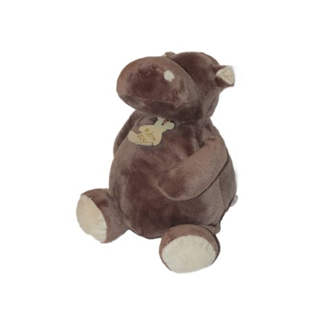 Peluche doudou Hippopotame marron Histoire d'Ours 25 cm (27341)