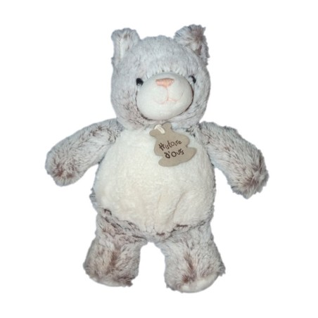 histoire-d-ours-peluche-doudou-chat-blanc-marron-chine-25-cm (16415)
