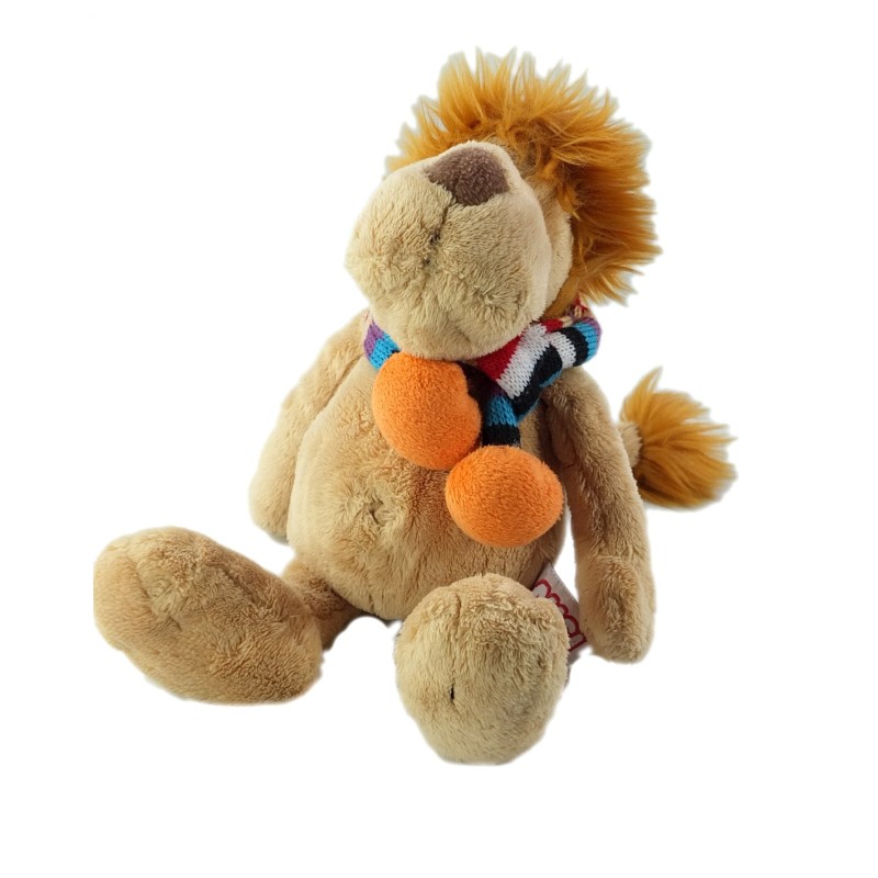 Doudou Peluche Lion beige Nici Echarpe 28 cm (19936)