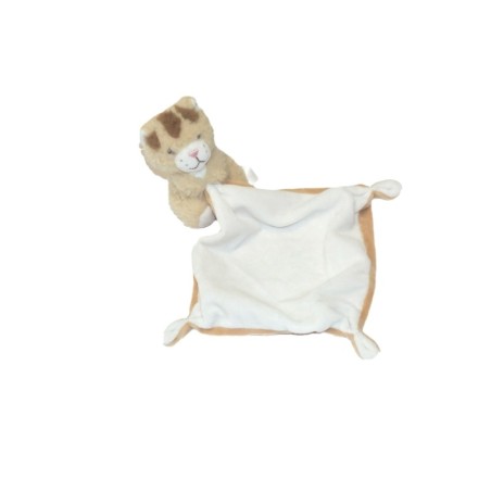 Doudou Chat tigre beige Mouchoir Tex (27317)