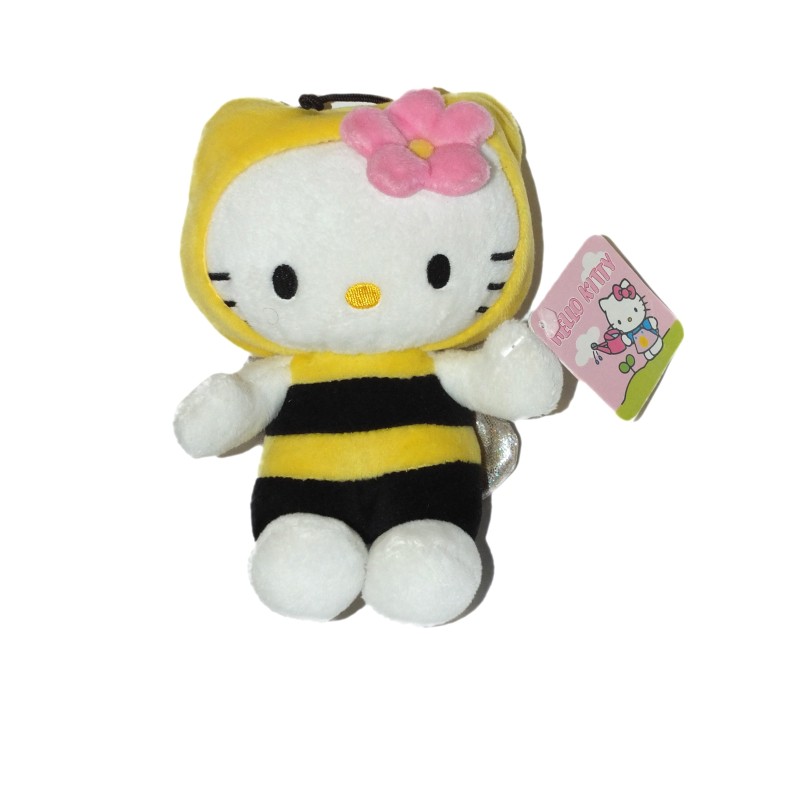 Peluche doudou Hello Kitty Deguisee abeille 16 cm Sanrio (27285)