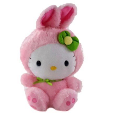 Peluche doudou HELLO KITTY Deguisee Lapin 22 cm Sanrio TY (25060)