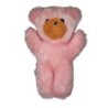 Ancienne Peluche doudou vintage Ours rose marron Chamti 32 cm (24370)