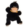 Peluche Marionnette Taupe Noire foulard jaune pois Nici 30 cm (22756)
