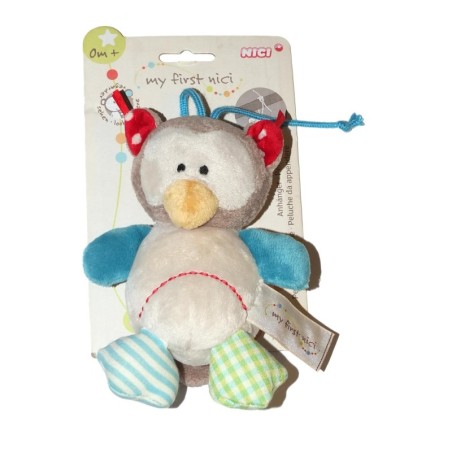 Peluche doudou Hibou Pingouin My First Nici 16 cm (26726)