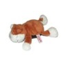 Peluche Doudou Chat Castor roux noir NICI 20 cm (26694)