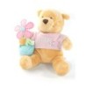Peluche doudou Winnie Spring Pooh Fleur papillon pull rose 20 cm Collector Disney Store (19906)