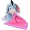 Doudou peluche BOURRIQUET Mouchoir Couverture rose Papillon (19812)