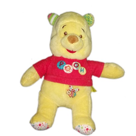 Peluche doudou Winnie Pooh Disney Baby Abeille 24 cm Nicotoy 587/9454 (19323)