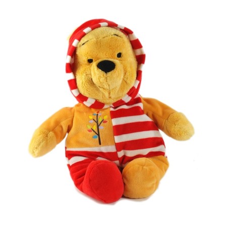 WINNIE Peluche doudou 30 cm rouge orange arbre Disney Nicotoy 587/9878 (20635)