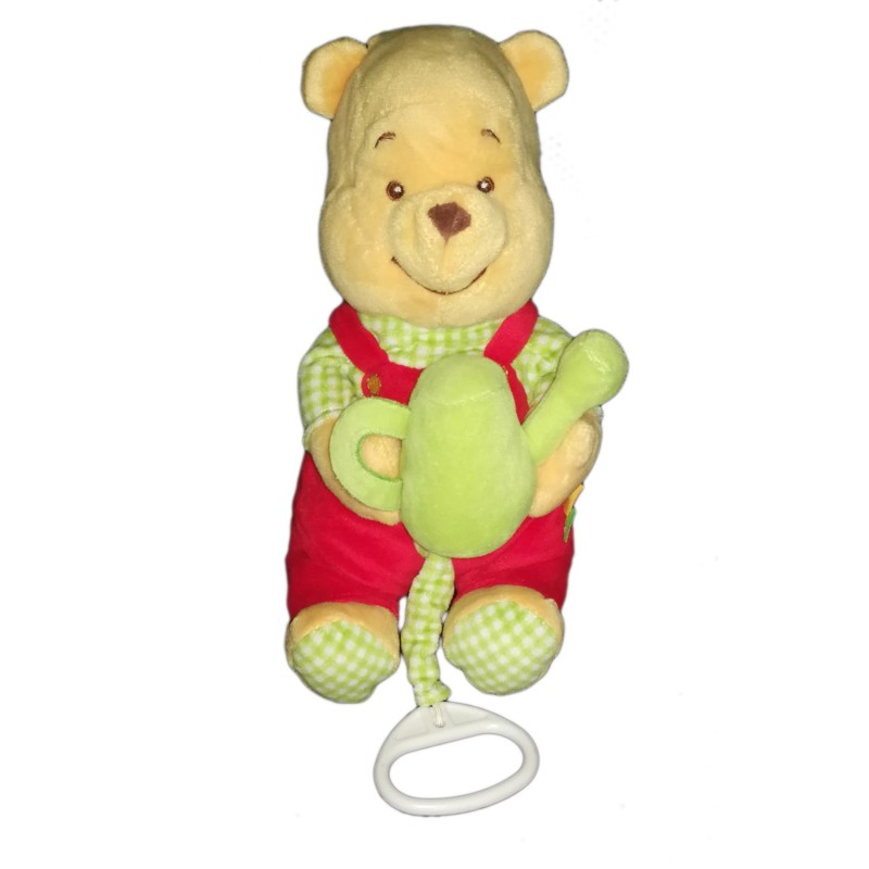NE FONCTIONNE PLUS - Peluche doudou Musical Winnie Arrosoir Disney Nicotoy 587/0259 (21321)