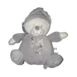 Doudou ours gris Max & Sax Mon premier ourson Moon 18 cm (26484)