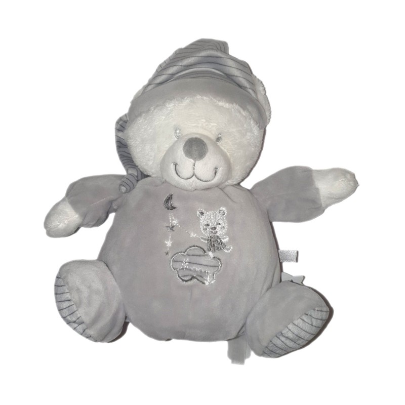 Doudou ours gris Max & Sax Mon premier ourson Moon 18 cm (26484)