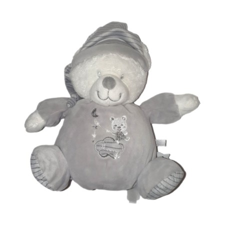 Doudou ours gris Max & Sax Mon premier ourson Moon 18 cm (26484)