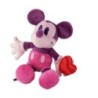 Peluche doudou Minnie Mickey rose mauve Coeur 22 cm Disney Disneyland Paris  (19921)