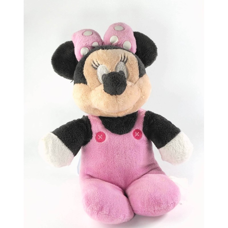 Peluche Minnie pyjama grenouillère rose 32 cm Disney Nicotoy (20277)