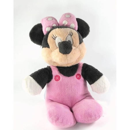 Peluche Minnie pyjama grenouillère rose 32 cm Disney Nicotoy (20277)