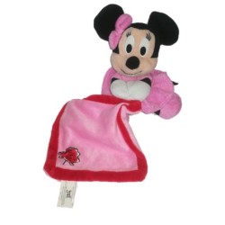 Peluche Doudou Minnie Mouchoir Rose rouge 22 cm Disney PTS SRL (23833)