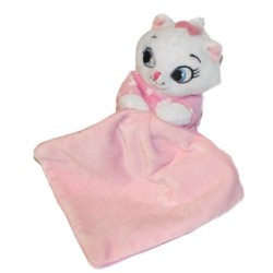 Doudou chat Marie Les aristochats Luminescent Mouchoir rose (27429)