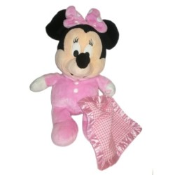 Peluche doudou Minnie Mouchoir carreaux Vichy 40 cm Disney Nicotoy 587/0176 (23846)