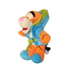 Doudou peluche Tigrou peignoir chaussons bleus 26 cm Disney Nicotoy (27449)