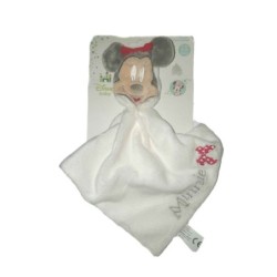 Doudou plat Minnie blanc noeud rouge CARTOON Club Disney (26568)