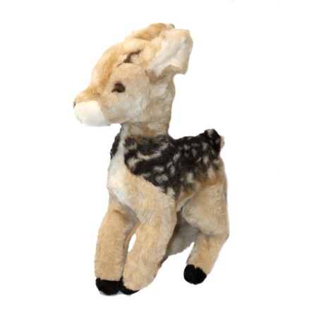Vintage ancienne Grande peluche Faon Bambi beige marron 60 cm (27536)