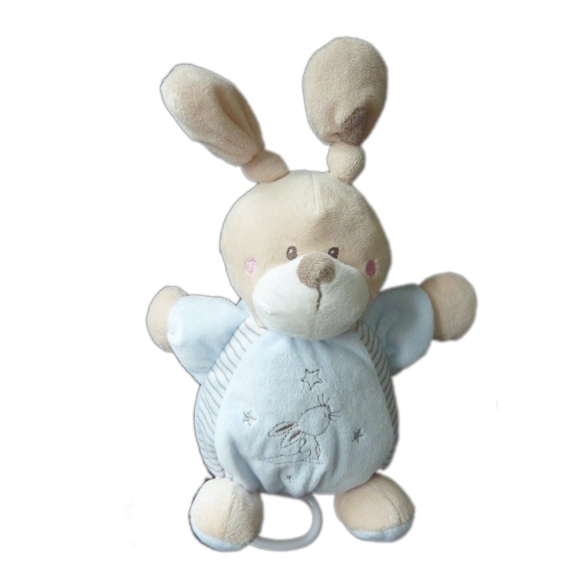 Doudou lapin bleu musical Simba etoiles 26 cm (21796)