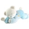 Doudou peluche musicale ours bleu tortue Tex Baby Carrefour CMI 30 cm (18947)