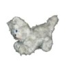 VINTAGE - Doudou Ancienne peluche CHAT Gris Création NOUNOURS H 22 cm (12511)