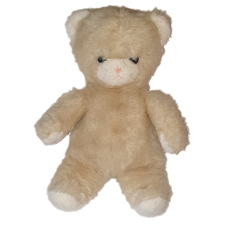 Peluche ours beige blanc Boulgom 40 cm RARE ET COLLECTOR (23872)