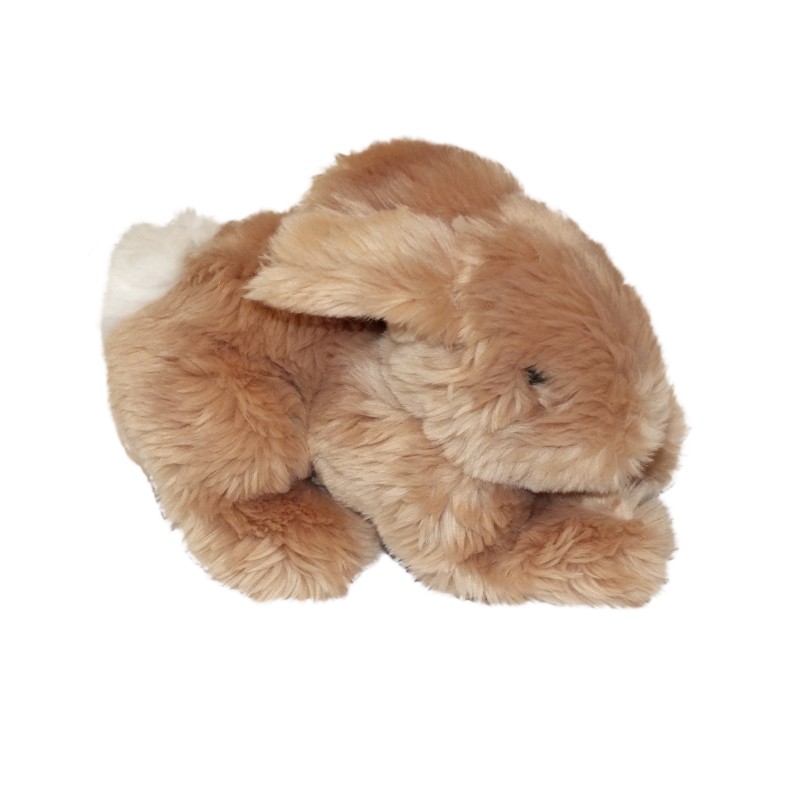 Peluche Lapin marron blanc Boulgom 25 cm (27395)