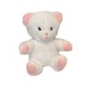 Peluche Ours blanc rose Yeux bleus Boulgom 25 cm (27390)