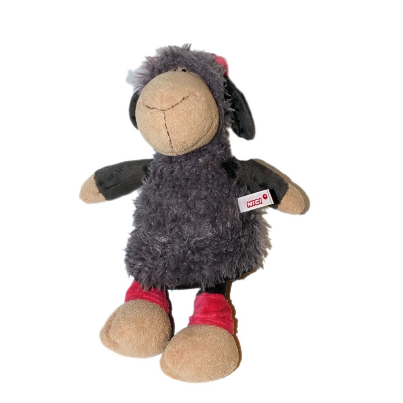 Peluche Mouton gris rose NICI 38 cm (26706)
