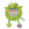 Doudou plat Vache vert Globe Trotoys Cora (23969)