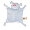 Doudou plat ours bleu rouge TAPE A L OEIL (25102)