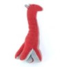 Doudou Girafe rouge gris Grelot Raynaud 25 cm (25392)