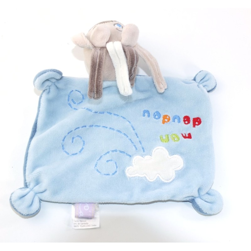 Doudou plat Cheval Bleu Calins Quelle (23662)