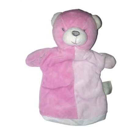 Doudou Marionnette Ours rose Mes Petits Cailloux (26536)