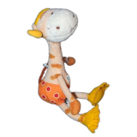 Doudou Girafe plongée Carréblanc 28 cm (15350)