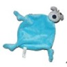 Carréblanc Doudou plat Chien bleu Carré blanc  (15345)