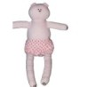 Doudou tissu Lapin rose Mon Coeur Petit bateau Short pois (15496)