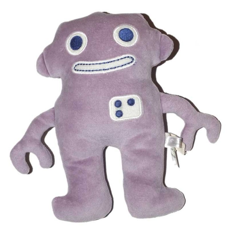 Doudou Robot Mauve Bout'chou Monoprix 22 cm (15499)