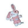 Doudou LAPIN blanc rose rouge - TAPE A L'OEIL (11581)