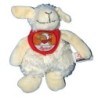 Doudou Mouton Agneau blanc Foulard rouge - SIGIKID - H 18 cm (12079)