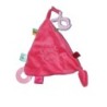 Doudou plat rose Label Label Tima BVBA Etiquette souris (14708)