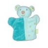 Doudou Marionnette Ours Koala Panda Zen SYSTEME U Bleu turquoise vert (11147)