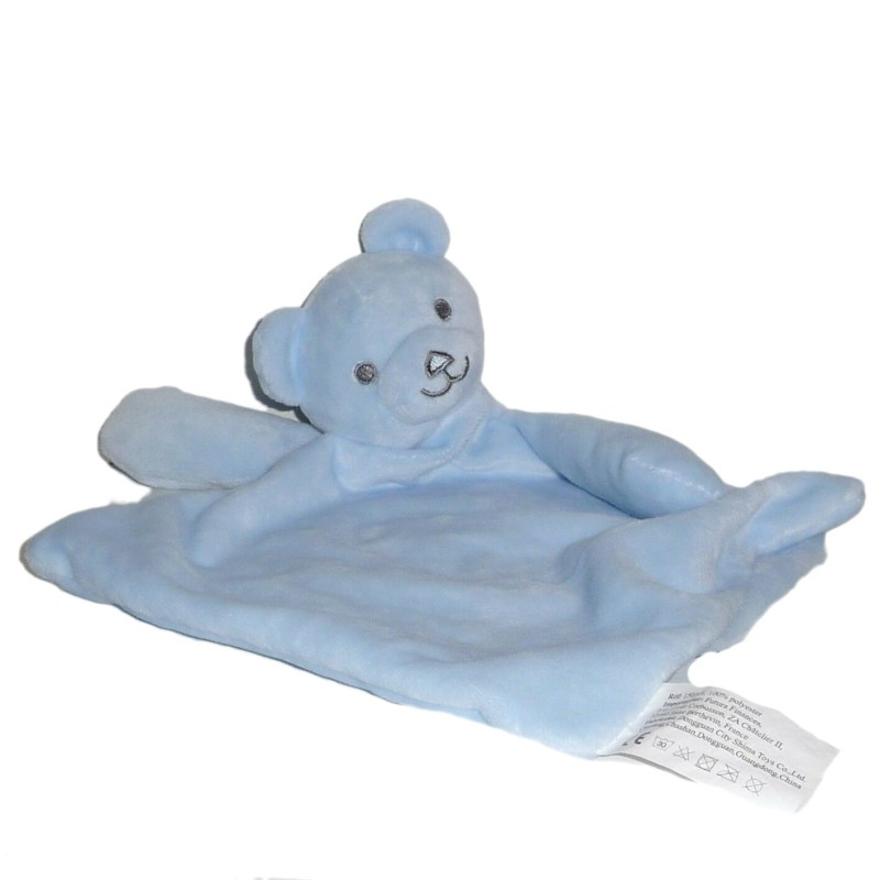 Doudou plat Ours bleu Futura Finances (23816)